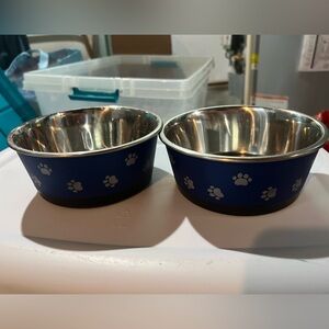 Two dog bowls